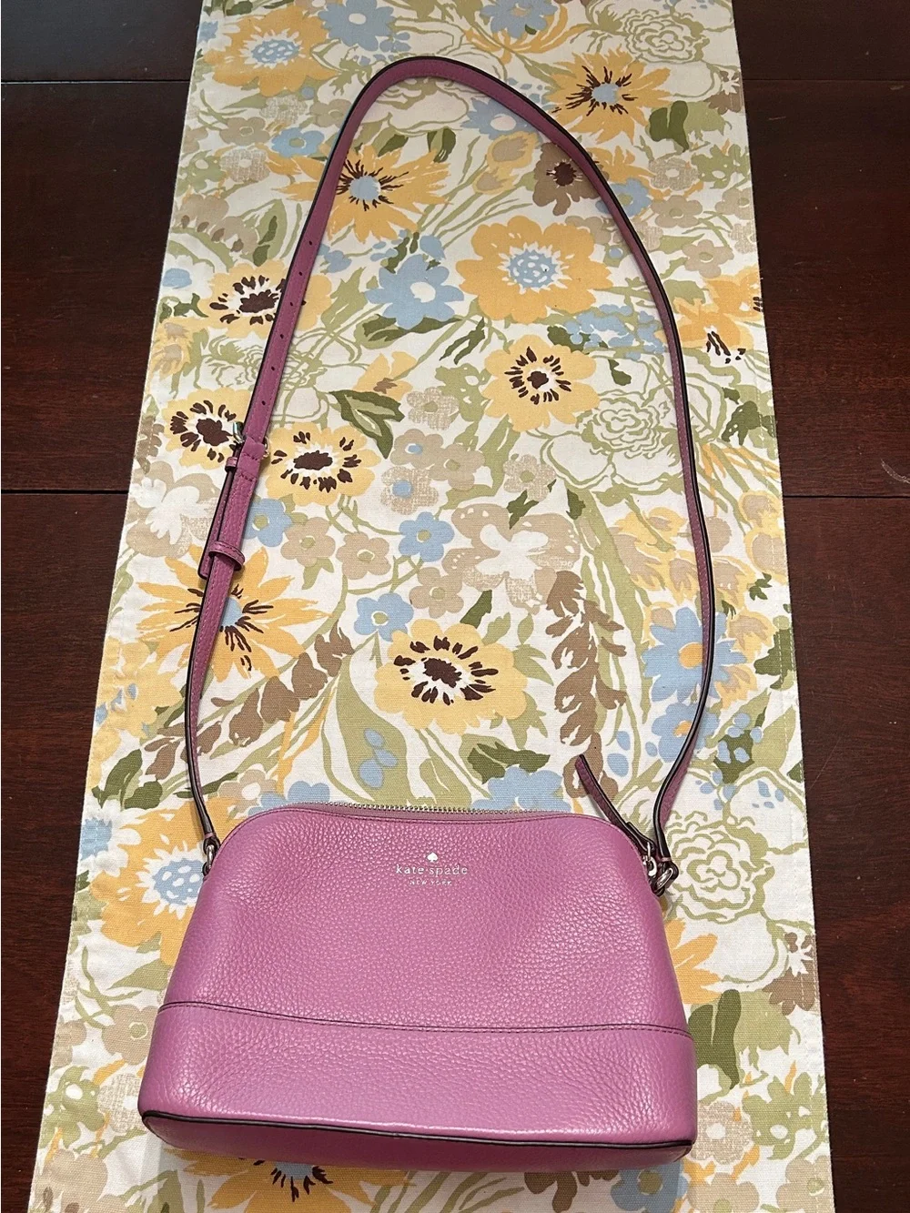 kate spade Purple Leather Crossbody Bag
